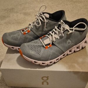 💯 Auth ON Women's Cloud X Training  US W8  Grey Pink 🩷 🩶